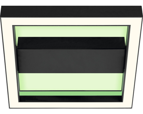 Rektangulär taklampa med integrerad belysning