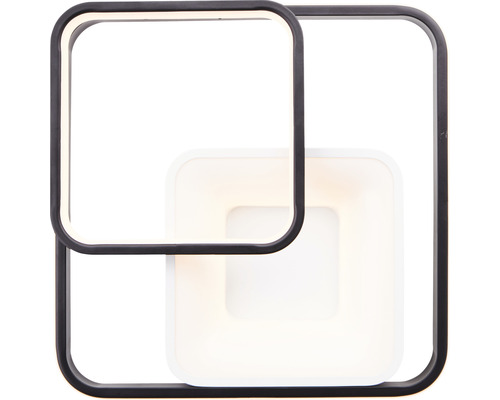 Fyrkantig LED-taklampa med svart ram