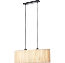 Pendellampa med skärm av bambu