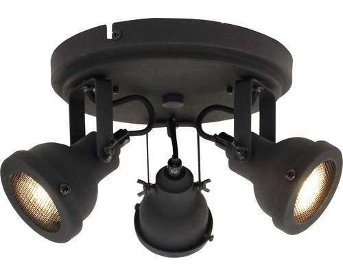 Taklampa med tre spotlights