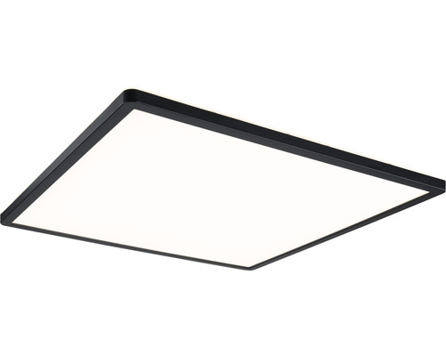 LED Panel PAULMANN Auria 22W 2200lm 3000K 3 stegs dimmer RGBW HxLxB 25x420x420mm svart/vit med minnesfunktion + backlight