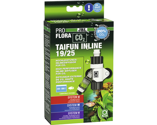 CO2-Diffusor JBL Proflora CO² Taifun Inline 19/25 CO2-Diffusor JBL Proflora CO² Taifun Inline 19/25