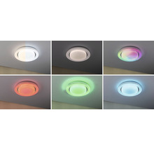 Plafond PAULMANN LED SpacyColor 24W 750lm RGB HxØ 710x375mm krom med fjärrkontroll + regnbågseffekt + Tunable White + nattljusfunktion-thumb-6