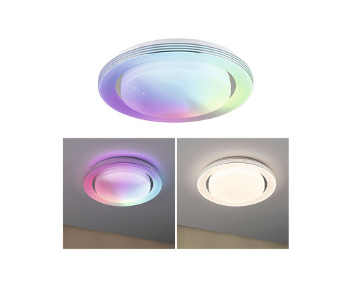 Taklampa med färgväxling och olika belysningslägen