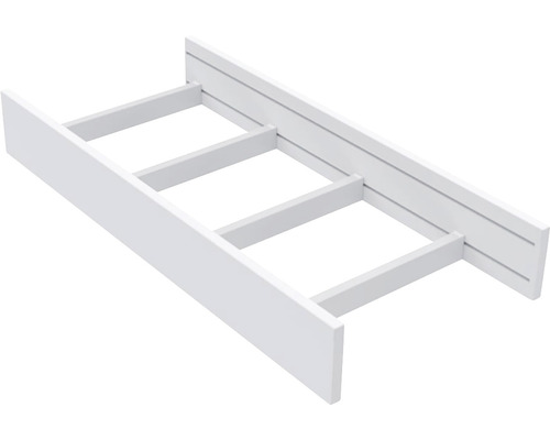 Vit limträsram med tre fack