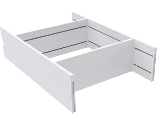 Vit låda med fack för förvaring