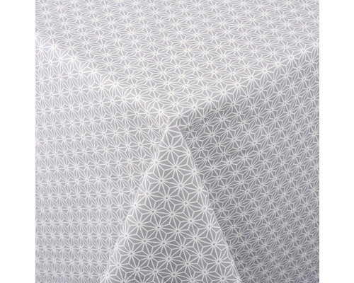 Bordsduk VENILIA 140cm Osaka mullvadsgrå metervara Bordsduk med geometriskt mönster