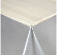 Transparent duk skyddar ett bord