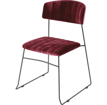 Stoppad stol med metallram