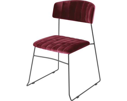 Stoppad stol med metallram