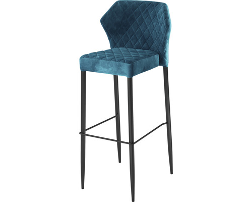 Barstol med fotstöd och vadderad sits