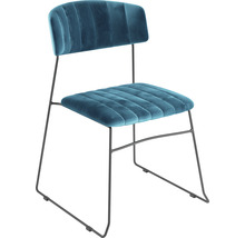 Stoppad stol med metallram för inomhusbruk