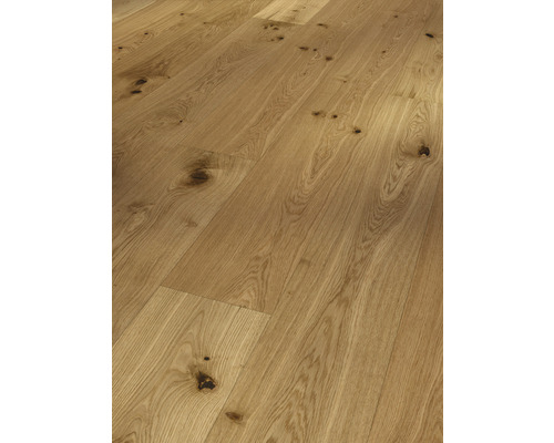 Läggning av parkettgolv i ek med kvistar