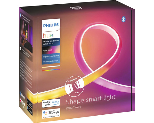 Philips Hue Lightstrip förlängning för nyanser och vita toner med en längd på en meter i förpackningen
