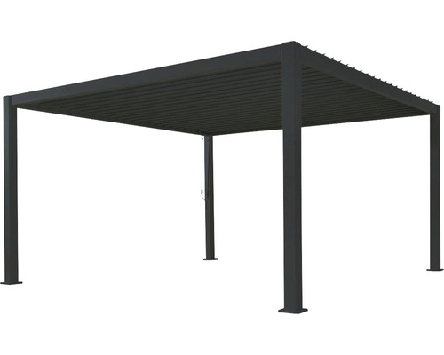 Pergola med lamelltak för trädgården