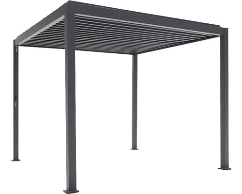 Fristående pergola av aluminium med lamelltak