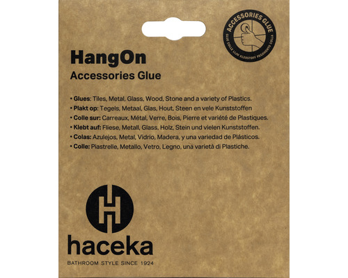 HangOn tillbehörslim för kakel, metall, glas, trä, sten och plast
