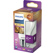 Dimbar LED-lampa från Philips med E27-sockel i förpackning