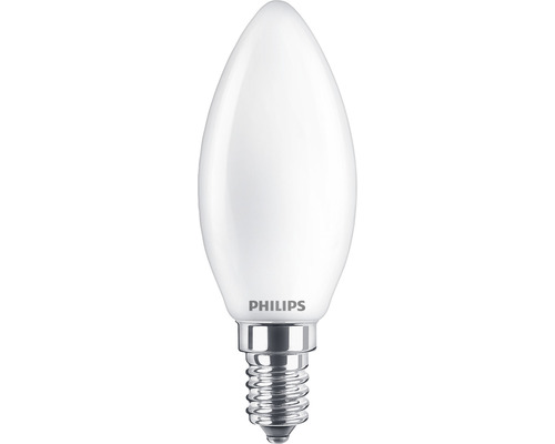 Kronljus PHILIPS LED Warm Glow dimfunktion B35 E14 3,4W(40W) 470lm 2200-2700K varmvit matt