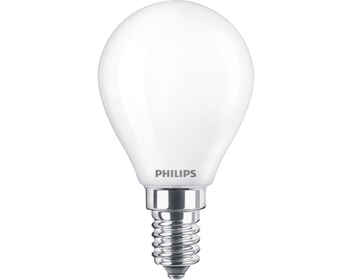 Klotlampa PHILIPS LED Warm Glow dimfunktion P45 matt E14 3,4W(40W) 470lm 2200-2700K varmvit