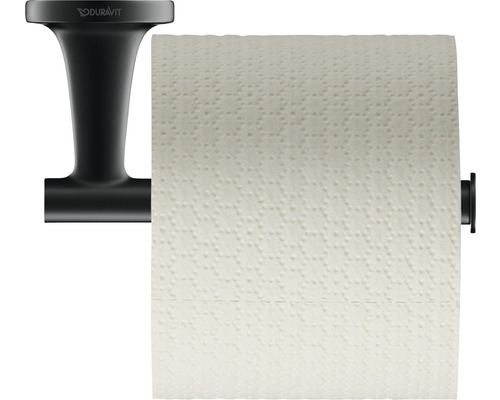 Toalettpappershållare DURAVIT Starck T svart matt mässing utan lock