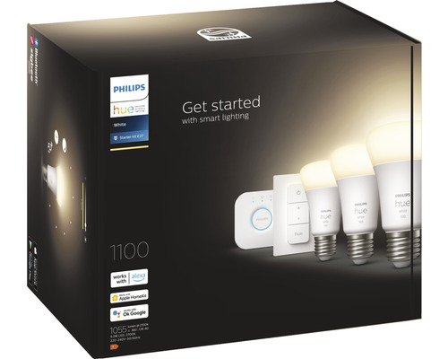 Philips Hue White startpaket E27 i förpackningen