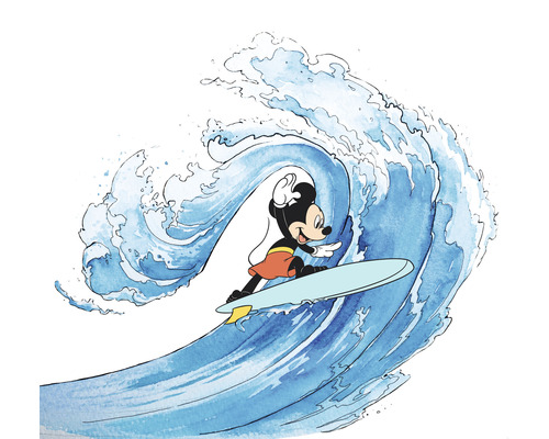 Fototapet KOMAR Mickey Surfing vit 6 delar 300x280cm IADX6-007