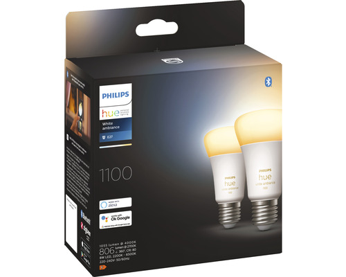 Philips Hue White Ambiance E27 LED-lampa i kartong