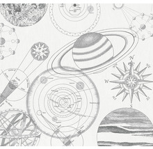 Fototapet KOMAR Cosmos Sketch vit 6 delar 300x280cm IAX6-0017