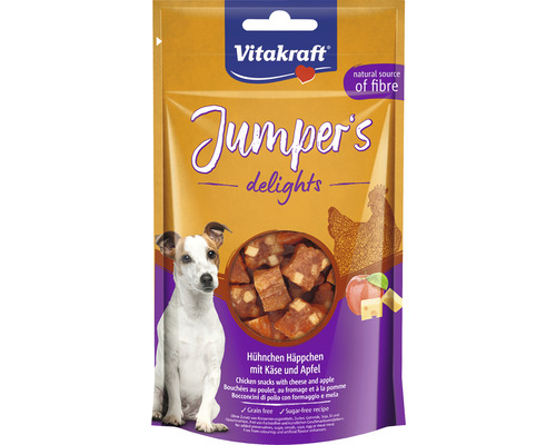 Hundgodis VITAKRAFT Jumpers delights Chicken-Apple Vitakraft Jumper''s Delights kycklingbitar med ost och äpple för hundar