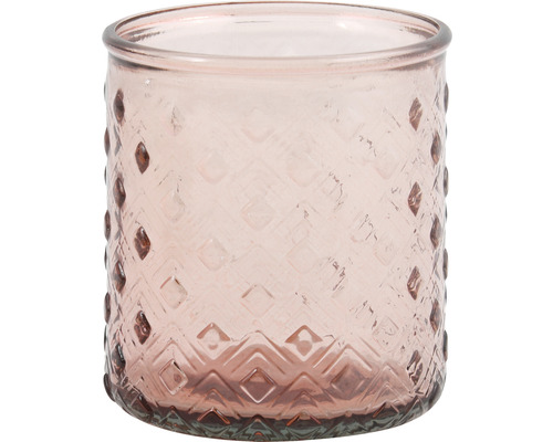 Tandborstmugg SPIRELLA carmina terracotta blank glas 9,6x8,7 cm