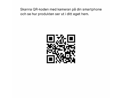 QR-kod att skanna med smartphone för att se produkten i ditt eget hem