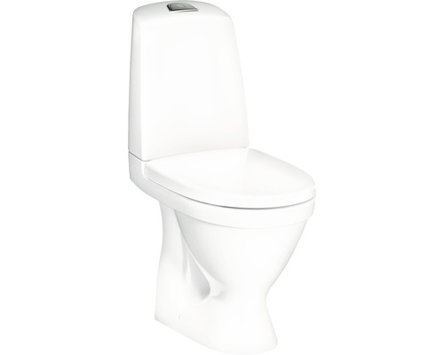 Toalettstol GUSTAVSBERG Nautic 1510 Hygienic Flush hårdsits ceramicplus P-Lås 2/4L 7796151