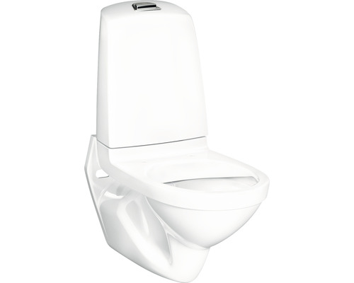 Toalettstol GUSTAVSBERG Nautic WC 1522 Hygienic Flush Vägghängd 4L med cistern Vägghängd toalett med djup spolning av keramik