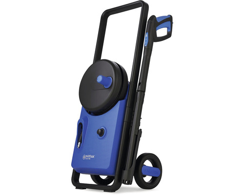 Nilfisk högtryckstvätt med slangvinda och hjul