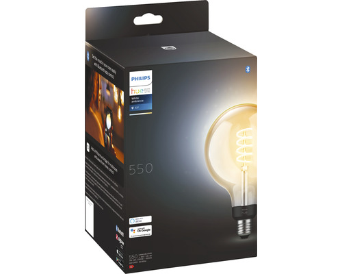 Förpackning för en Philips Hue White Ambiance E27-lampa