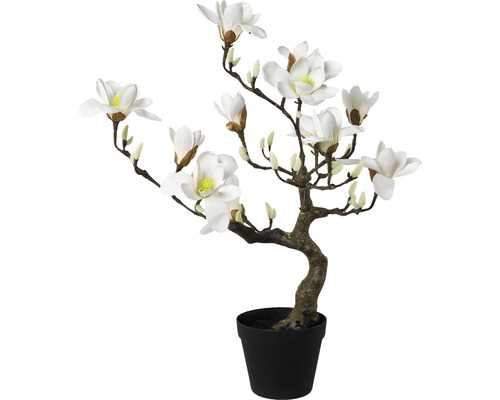 Konstväxt magnoliaträd vitt 71cm