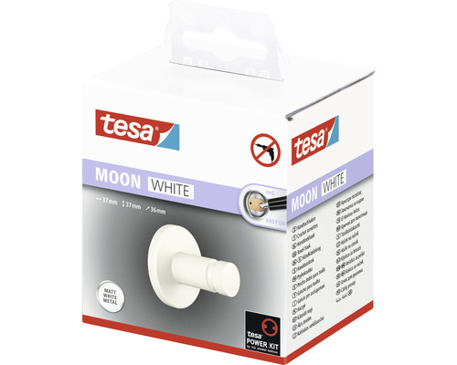 Tesa Moon White klädkrok förpackning
