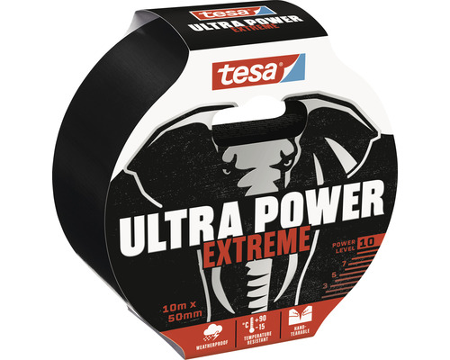Tesa Ultra Power Extreme tejp, 10 meter gånger 50 millimeter