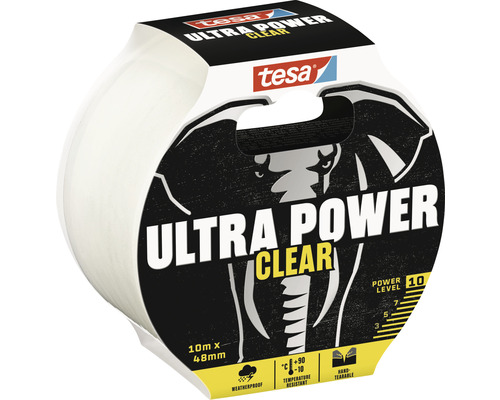 Tesa Ultra Power Clear tejp, 10 meter gånger 48 millimeter