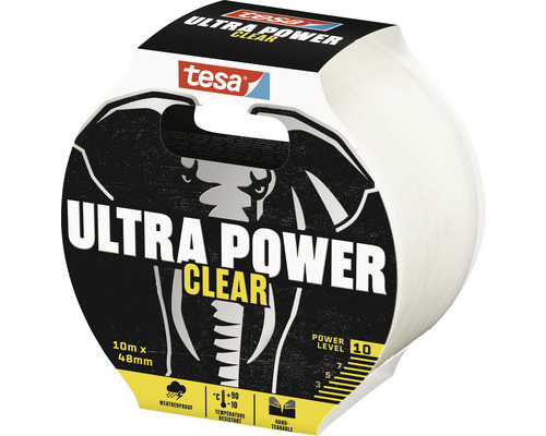 Tesa Ultra Power Clear tejp 10 meter gånger 48 millimeter