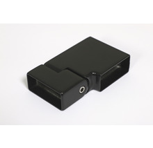 Rektangulär koppling för räcke