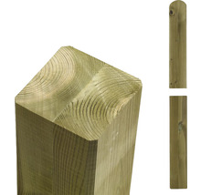 Trästolpe för utomhusbruk