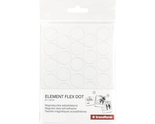 Förpackning självhäftande magnetiska prickar, 28 stycken