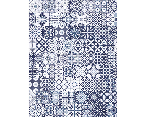 Mönster av olika plattor med geometriska och blommiga motiv