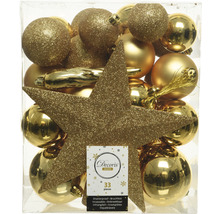 33-delars julgranskuleset med stjärna i guld