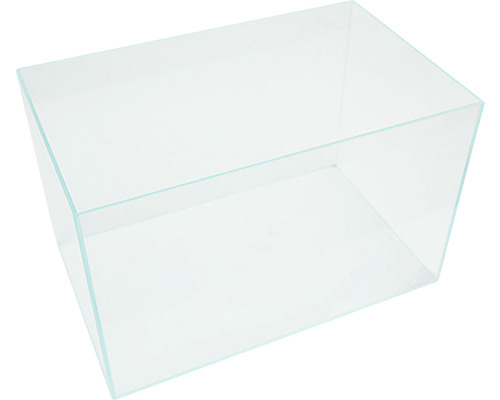 Tomt glasakvarium för fiskar och vattenväxter