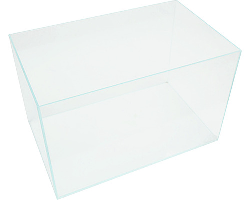 Tomt akvarium i glas