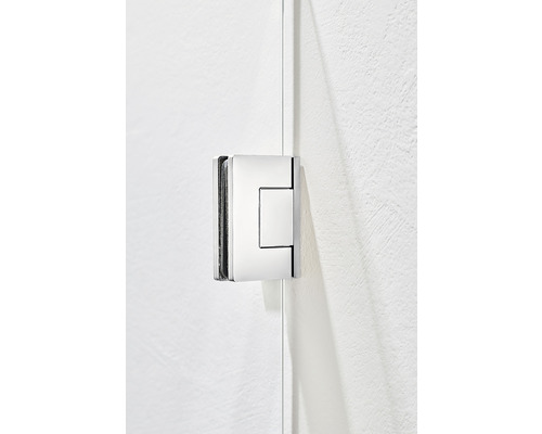 Detalj av duschkabin gångjärn