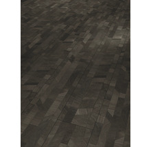 Mörkt träparkettgolv